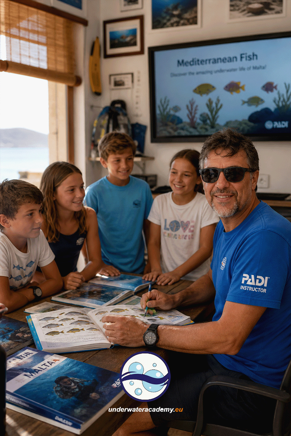 Francesco Cordone (CeSco) in the Underwater Academy classroom