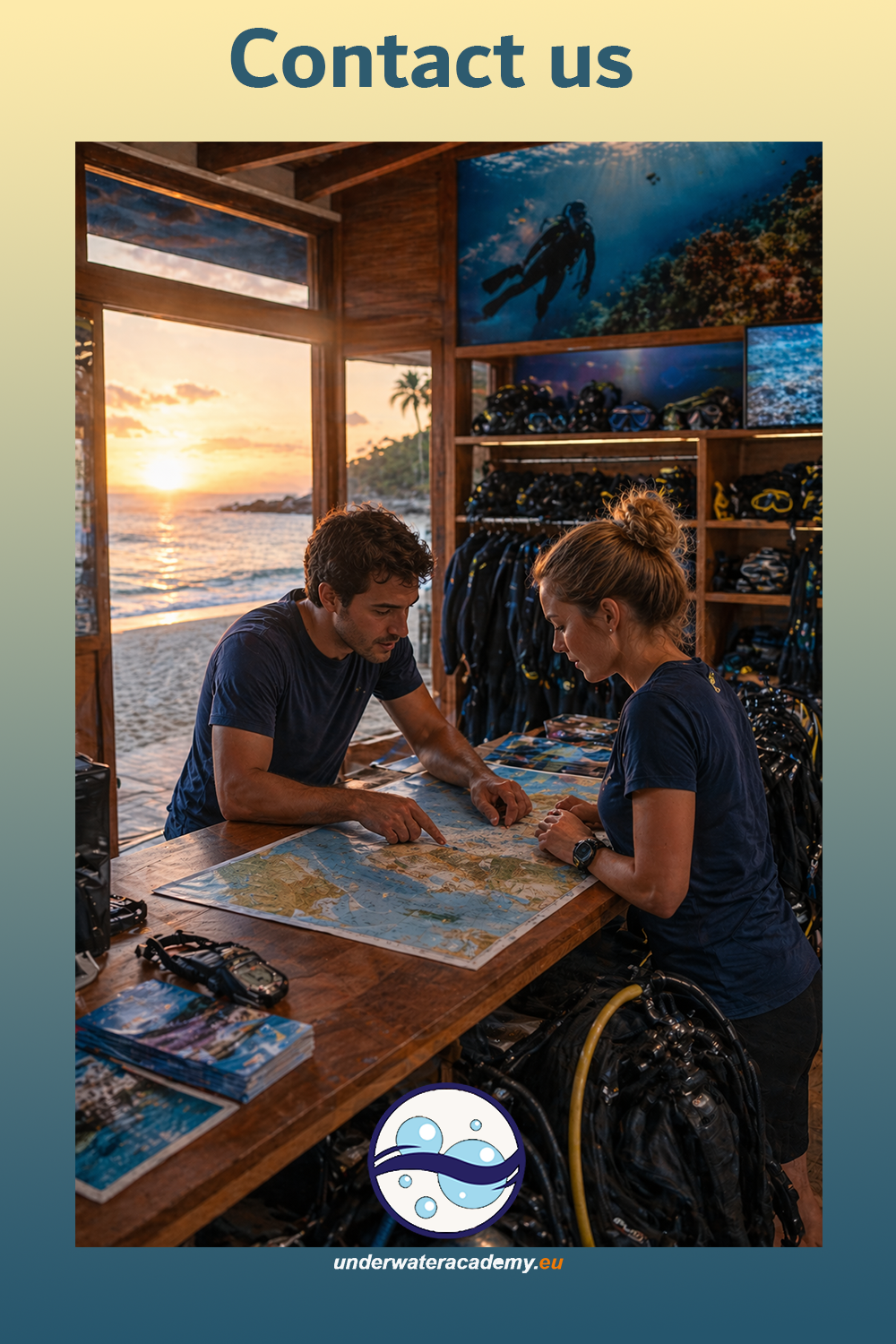 Contact Underwater Academy PADI School Malta