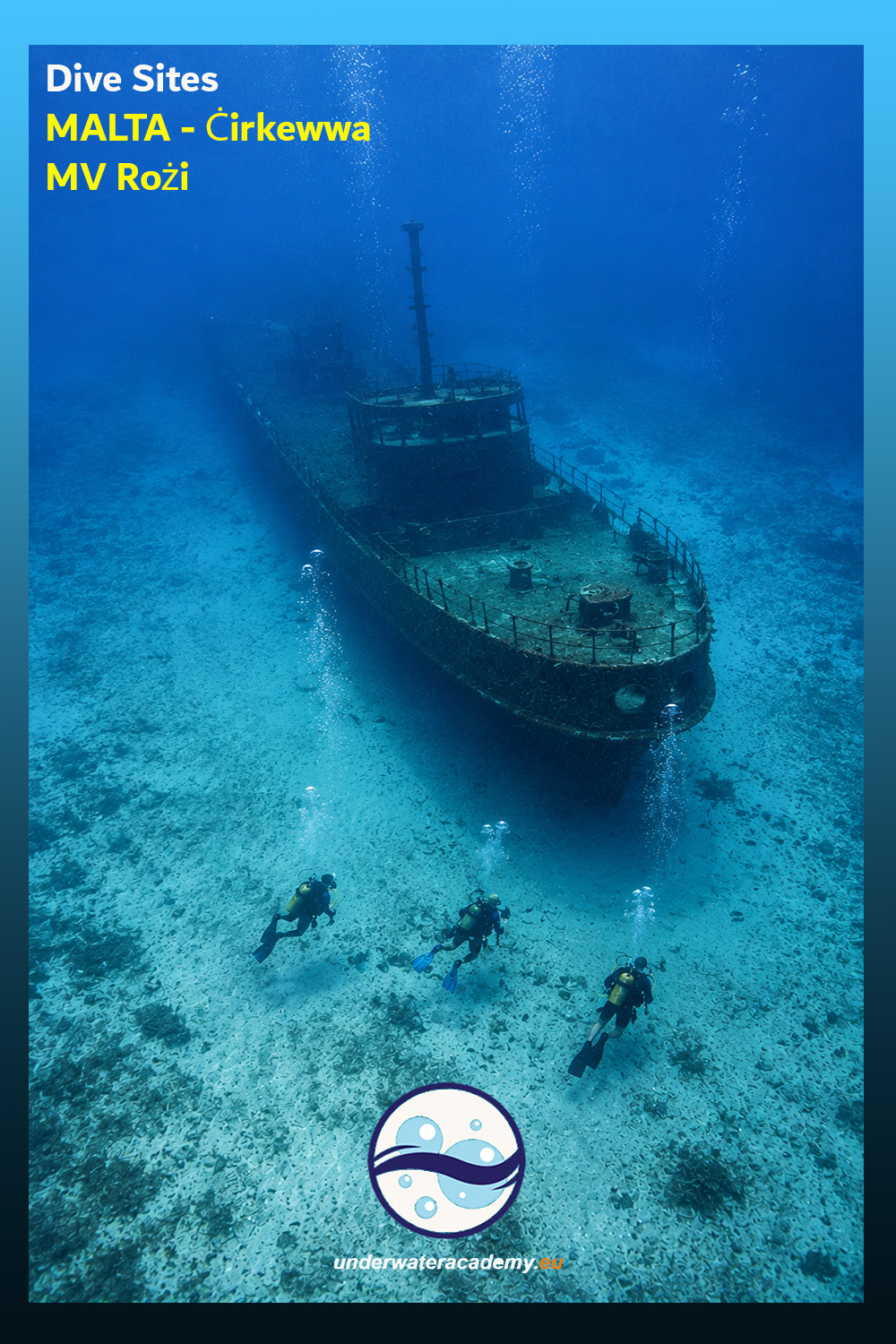 Cirkewwa MV Rozi underwater academy