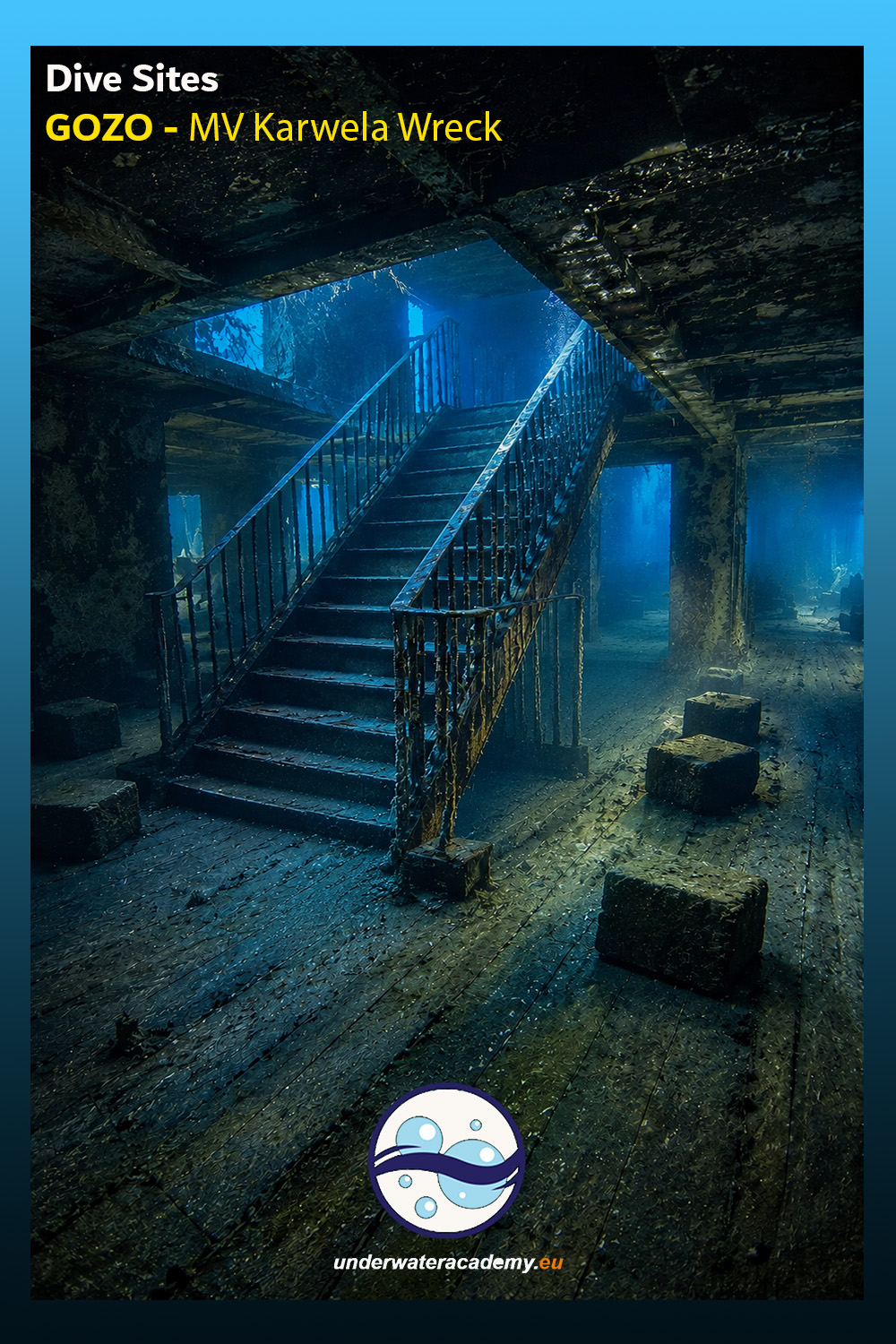 interior of the MV Karwela Wreck