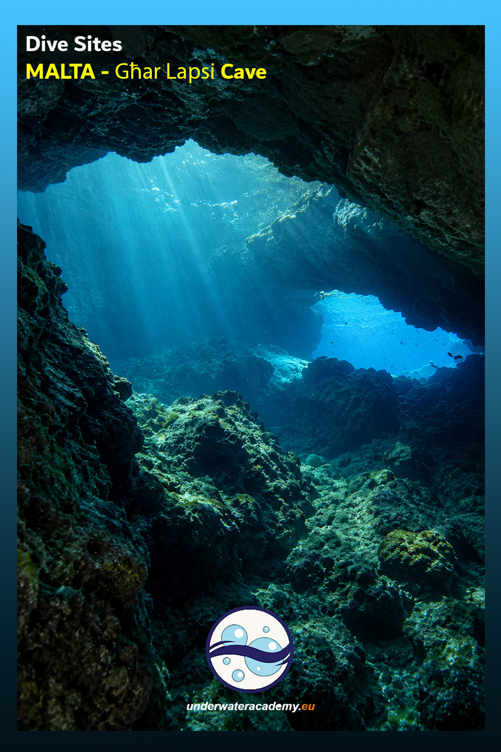 Ghar Lapsi Caves in Malta